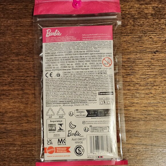 PRETTY BARBIE Fashion Dress Heats with Frill and High Heels BNIP - Picture 4 of 5